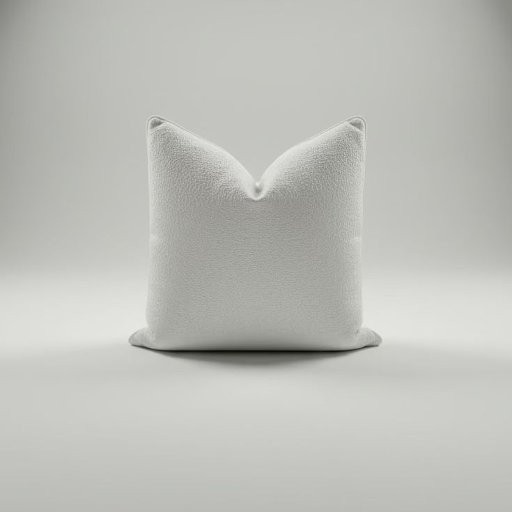Cream Boucle 60x60 Cushion Cover
