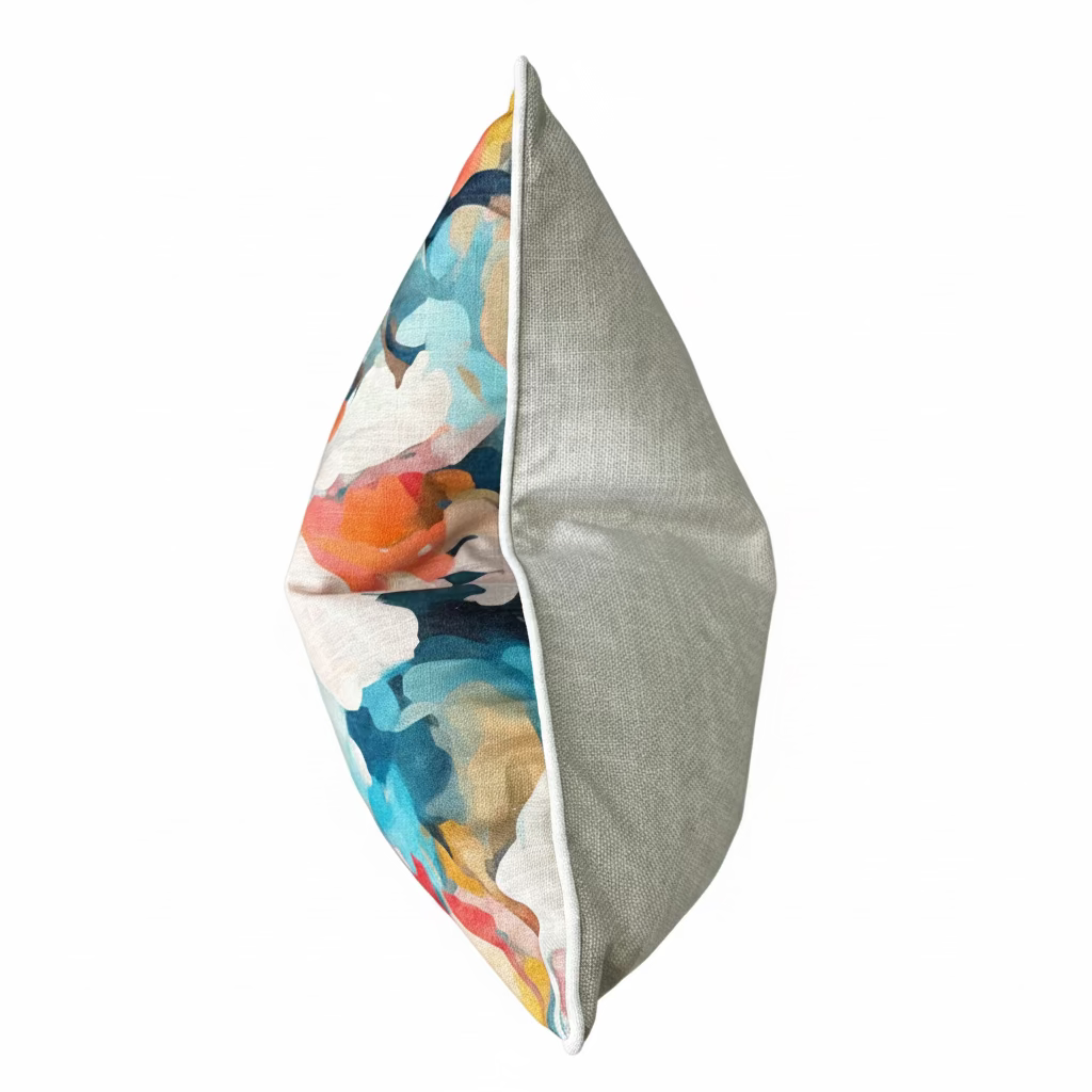 Painterly Blue 60x60 Cushion Cover