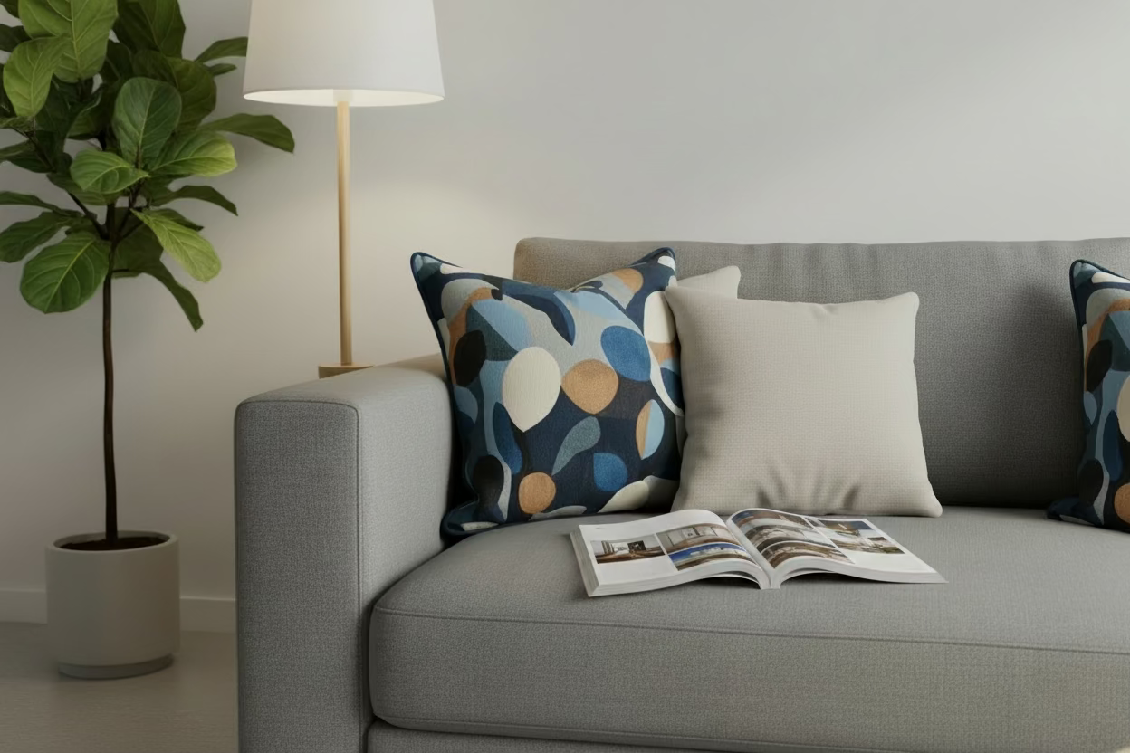Sky Abstract Botanical 60x60 Cushion Cover