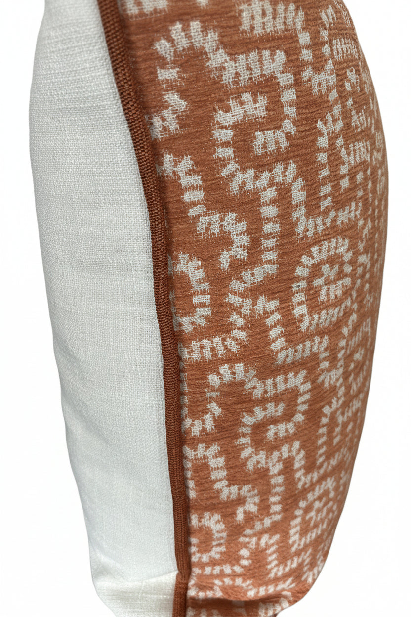 Terracotta Maze 60x60 Cushion Cover