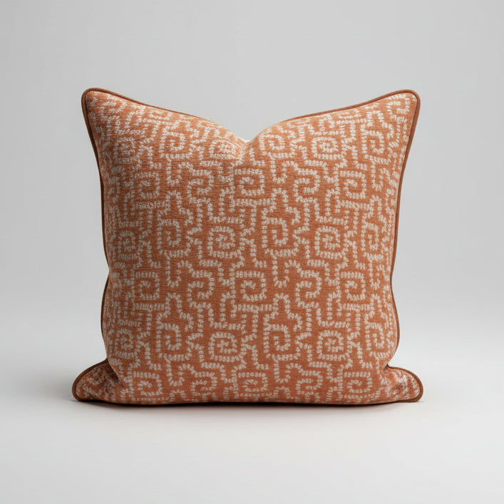 Terracotta Maze 60x60 Cushion Cover